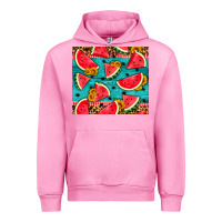 Fuchsia Pink watermelon and sunflowers Urban Hoodie - HRA Design Shop