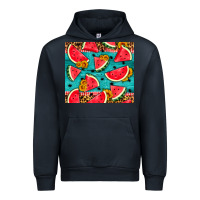 Navy watermelon and sunflowers Urban Hoodie - HRA Design Shop