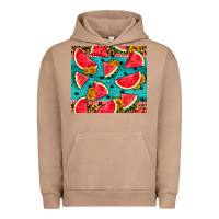 Pigment Burro watermelon and sunflowers Urban Hoodie - HRA Design Shop