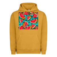 Pigment Peanut Butter watermelon and sunflowers Urban Hoodie - HRA Design Shop