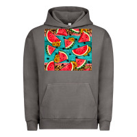 Pigment Tornado watermelon and sunflowers Urban Hoodie - HRA Design Shop