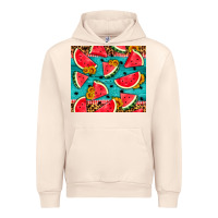 Sandshell watermelon and sunflowers Urban Hoodie - HRA Design Shop