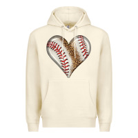 Sandshell baseball heart Premium Hoodie - HRA Design Shop