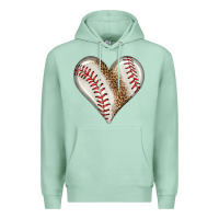 Seafoam baseball heart Premium Hoodie - HRA Design Shop