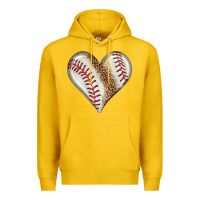 Lemon baseball heart Premium Hoodie - HRA Design Shop