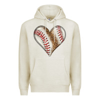 Oatmeal Heather baseball heart Premium Hoodie - HRA Design Shop