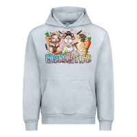 Heather Grey east hustler Urban Hoodie - RacoonDesign