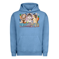 Pigment Pebble Blue east hustler Urban Hoodie - RacoonDesign