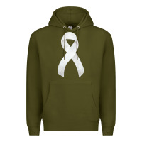 Army Green lung cancer ribbon fa element Premium Hoodie - FaDigitalArtStudio