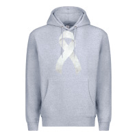 Heather Grey lung cancer ribbon fa element Premium Hoodie - FaDigitalArtStudio