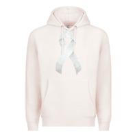 Pale Pink lung cancer ribbon fa element Premium Hoodie - FaDigitalArtStudio