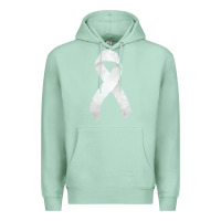 Seafoam lung cancer ribbon fa element Premium Hoodie - FaDigitalArtStudio