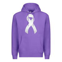 Purple lung cancer ribbon fa element Premium Hoodie - FaDigitalArtStudio