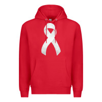 Red lung cancer ribbon fa element Premium Hoodie - FaDigitalArtStudio
