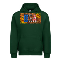 Forest Green usa sunflowers license plate Urban Hoodie - HRA Design Shop