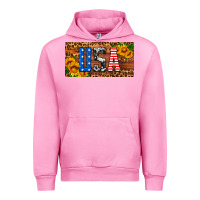 Fuchsia Pink usa sunflowers license plate Urban Hoodie - HRA Design Shop