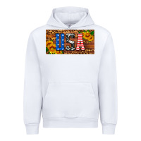 White usa sunflowers license plate Urban Hoodie - HRA Design Shop
