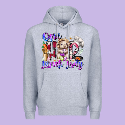 One Hop Lunch Day Premium Hoodie Designed By Racoondesign