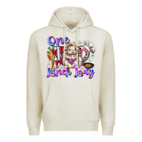 Oatmeal Heather one hop lunch day Premium Hoodie - RacoonDesign
