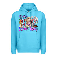 Ocean Blue one hop lunch day Premium Hoodie - RacoonDesign