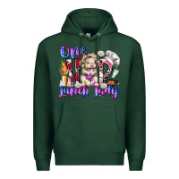 Sports Green one hop lunch day Premium Hoodie - RacoonDesign