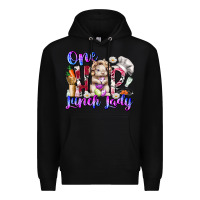 Black one hop lunch day Premium Hoodie - RacoonDesign