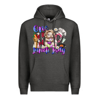Charcoal Heather one hop lunch day Premium Hoodie - RacoonDesign