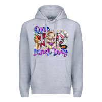 Heather Grey one hop lunch day Premium Hoodie - RacoonDesign