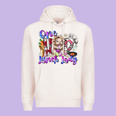 One Hop Lunch Day Premium Hoodie Designed By Racoondesign