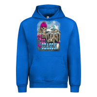 Cobalt Winter tis the season skeleton Urban Hoodie - FaDigitalArtStudio