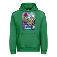 Emerald Winter tis the season skeleton Urban Hoodie - FaDigitalArtStudio