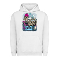Pigment Lunar Rock Winter tis the season skeleton Urban Hoodie - FaDigitalArtStudio