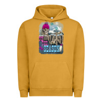 Pigment Peanut Butter Winter tis the season skeleton Urban Hoodie - FaDigitalArtStudio