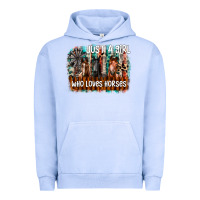 Pigment Grape Ice just a girl who loves horses Urban Hoodie - CowhideDigitalArt