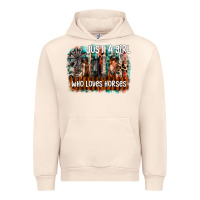 Sandshell just a girl who loves horses Urban Hoodie - CowhideDigitalArt