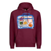 Burgundy lunchbox fa element Premium Hoodie - FaDigitalArtStudio