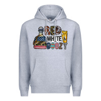 Heather Grey Tequila Premium Hoodie - CowhideDigitalArt