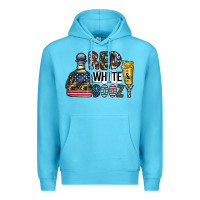 Ocean Blue Tequila Premium Hoodie - CowhideDigitalArt