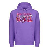 Purple one loves nurse Premium Hoodie - RacoonDesign