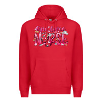 Red one loves nurse Premium Hoodie - RacoonDesign