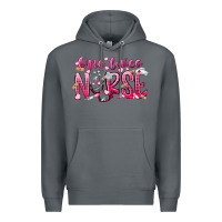 Rock one loves nurse Premium Hoodie - RacoonDesign