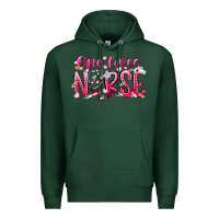 Sports Green one loves nurse Premium Hoodie - RacoonDesign