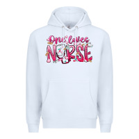 White one loves nurse Premium Hoodie - RacoonDesign
