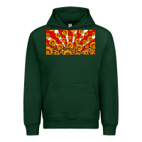 Forest Green usa sunflowers leopard license plate Urban Hoodie - HRA Design Shop