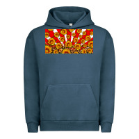 Pigment Midnight Navy usa sunflowers leopard license plate Urban Hoodie - HRA Design Shop
