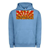 Pigment Pebble Blue usa sunflowers leopard license plate Urban Hoodie - HRA Design Shop