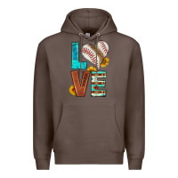 Coffee western love baseball Premium Hoodie - HRA Design Shop