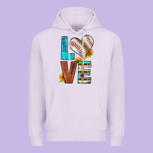 Western Love Baseball Premium Hoodie Designed By Hra Design Shop