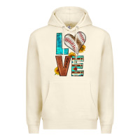 Sandshell western love baseball Premium Hoodie - HRA Design Shop