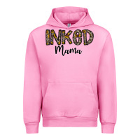 Fuchsia Pink ınked mama Urban Hoodie - CowhideDigitalArt